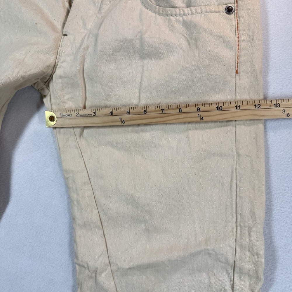 G-Star Raw Jeans Mens 34x32 Radar Loose‎ Ivory Canvas Workwear Utilitarian Japan - Picture 11 of 13